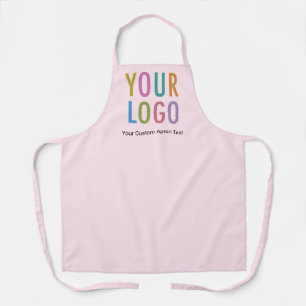 Tabliers personnalisés rose avec logo de l'entrepr
