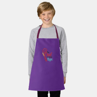 Tabliers pour enfants avec impression violet parto