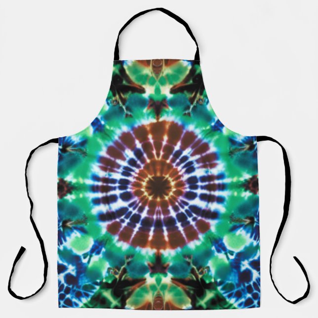 Tabliers Tie Dye aux tons terreux (Recto)