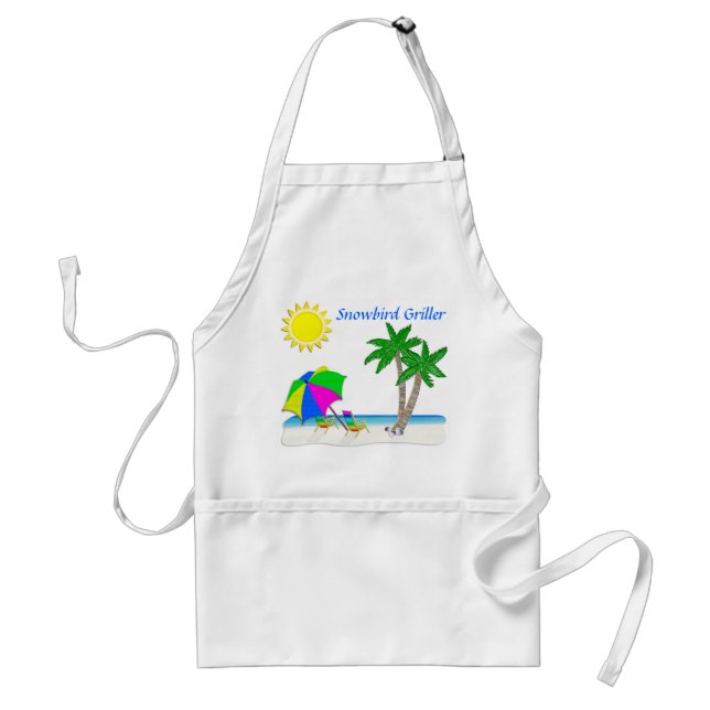 Tabliers tropicaux, cadeaux pour des Snowbirds (Devant)