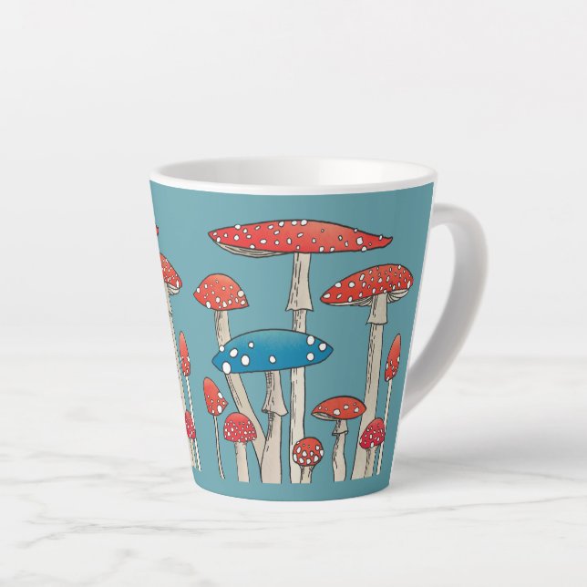 Tabourets Champignons Café Mug (Angle droit)
