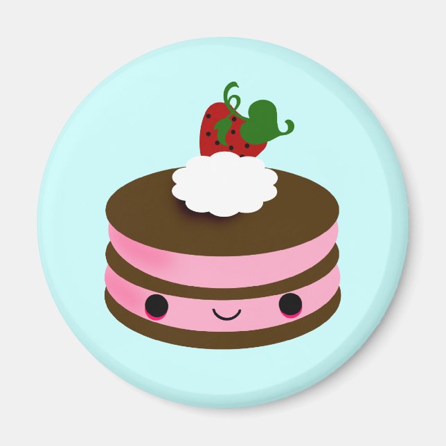 Tabu Japan Cake Line- Pink Magnet (Front)