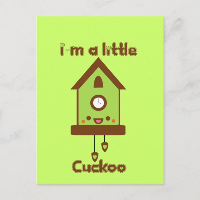 Tabu Japan Cuckoo Clock Postcard (Front)