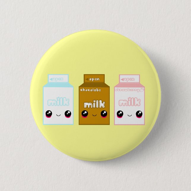 Tabu Japan Milk Line- Triple 2 Inch Round Button (Front)