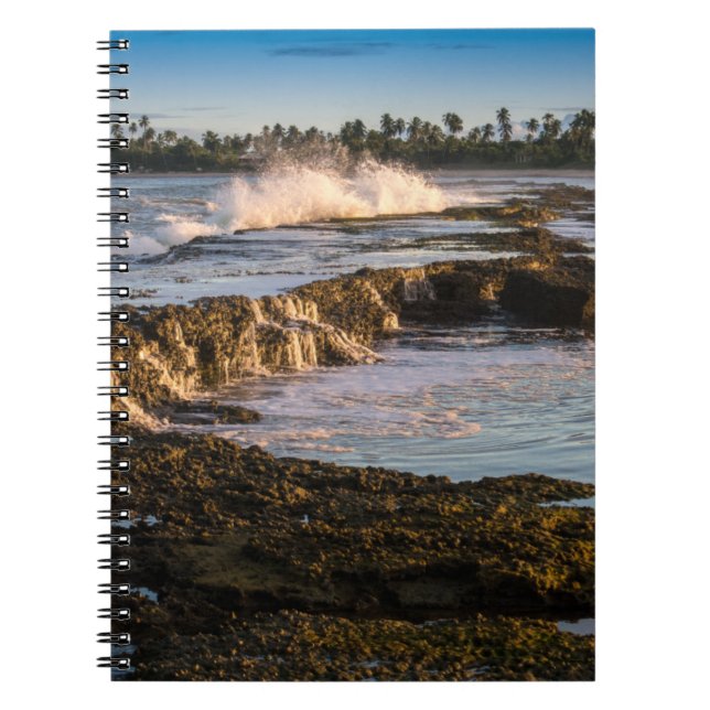 Tabuba Beach: Breaking Waves On The Reefs Notebook (Front)