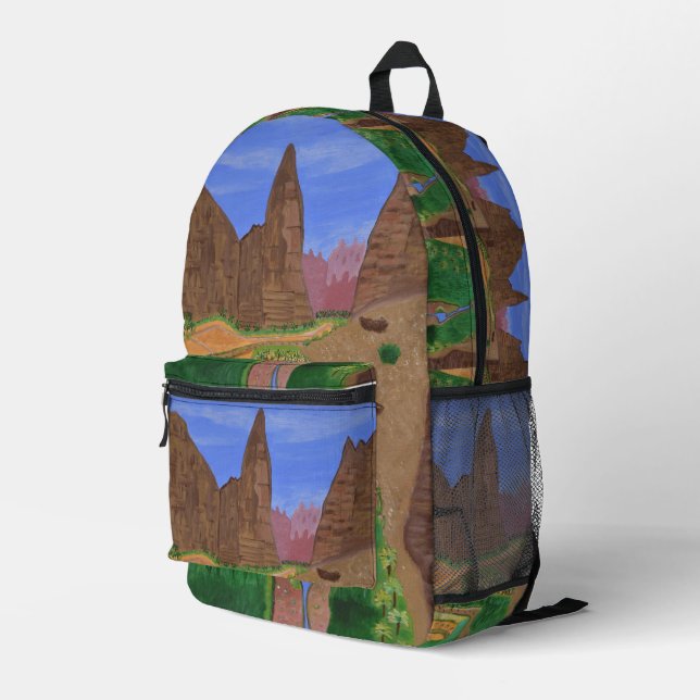 Tabuk, Saudi Arabia backpack  (Back Corner Right)