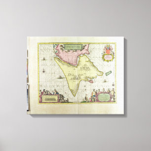 Tabula Magellanica, Quatierrae del Fuego, plate 18 Canvas Print