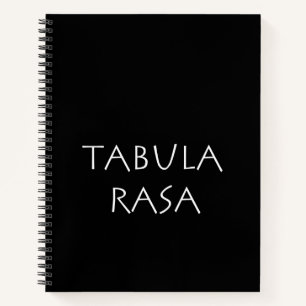 Tabula rasa notebook