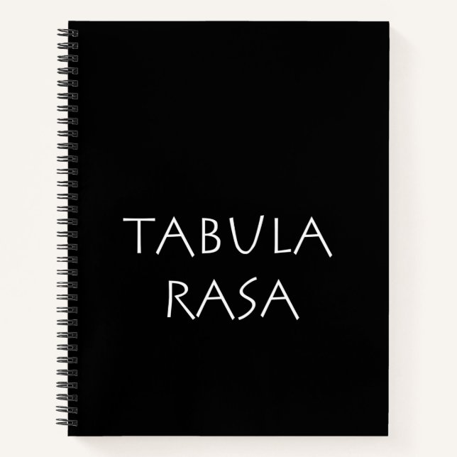 Tabula rasa notebook (Front)
