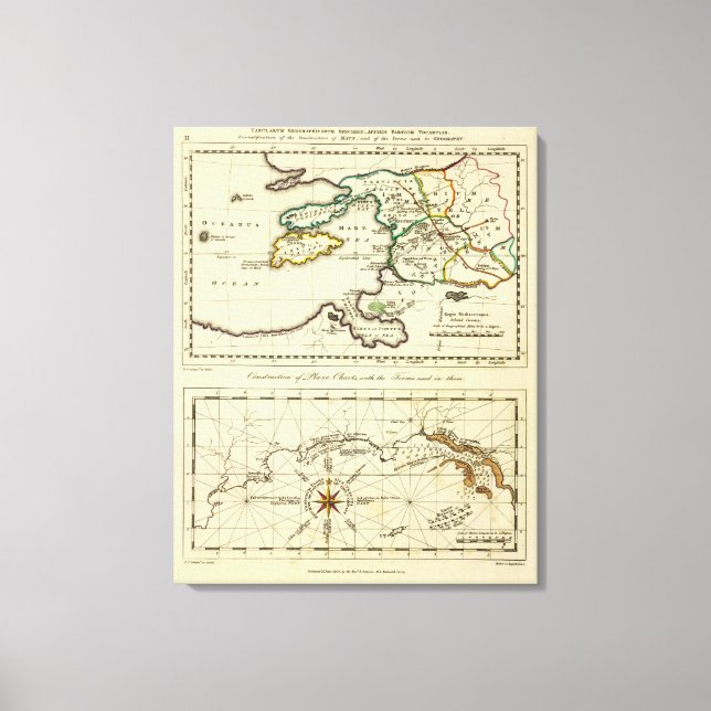 Tabularum geographicarum specimen World Map Canvas Print (Front)