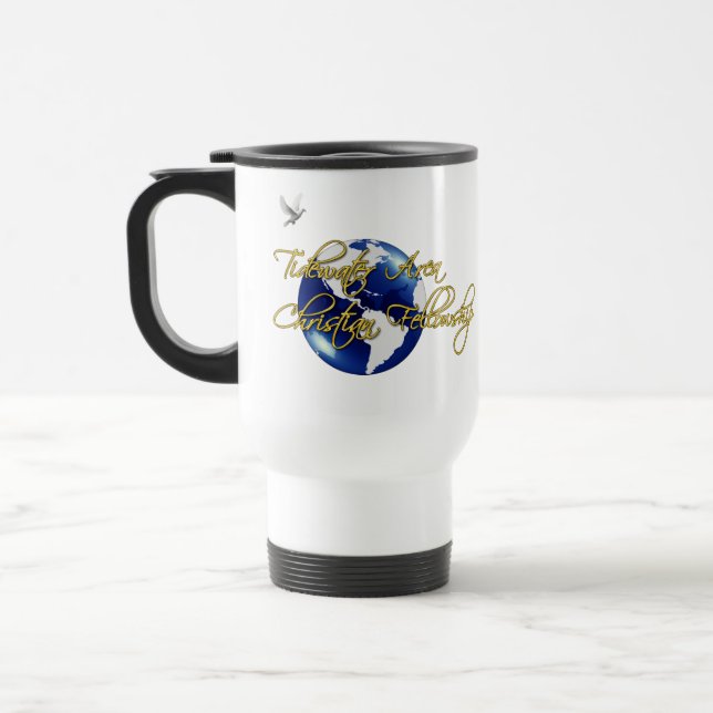 TACFVB Insulated mug white (Left)
