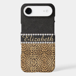 Tache de léopard Rhinestone Diamants Monogramme PH