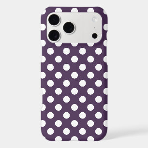 Taches blanches sur fond violet prune