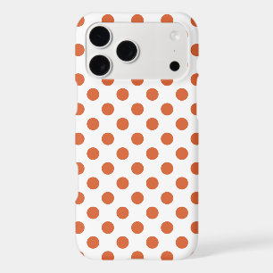 Taches pois orange brûlé