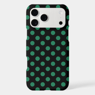 Taches vertes et noires à pois