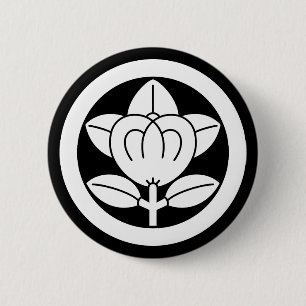 Tachibana in a circle (Rokutsuwari Drawing) 2 Inch Round Button