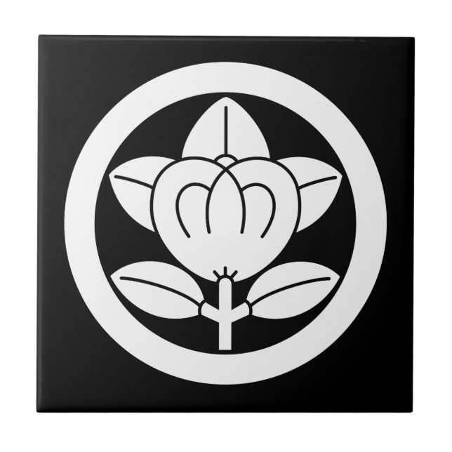 Tachibana in a circle (Rokutsuwari Drawing) Tile (Front)