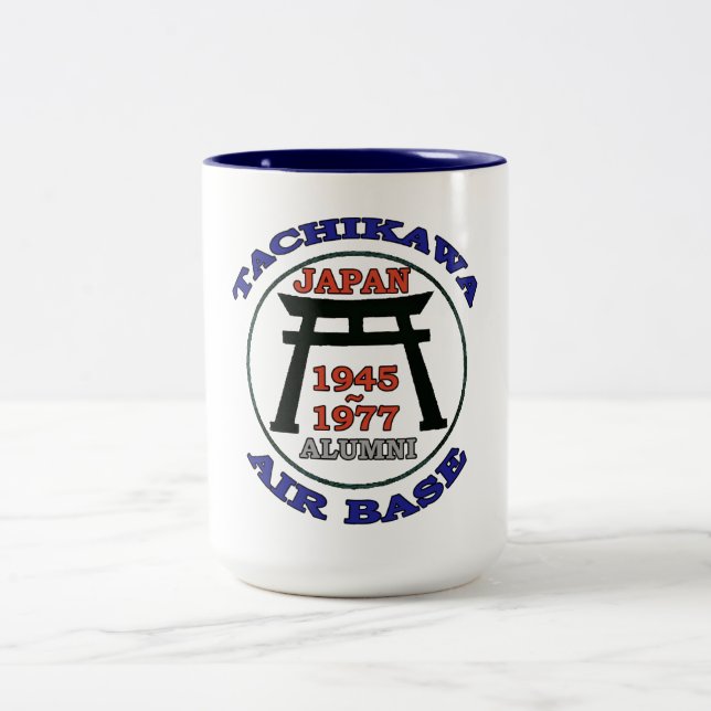 Tachikawa Air Base Japan 1945-1977 Alumni Two-Tone Coffee Mug (Center)