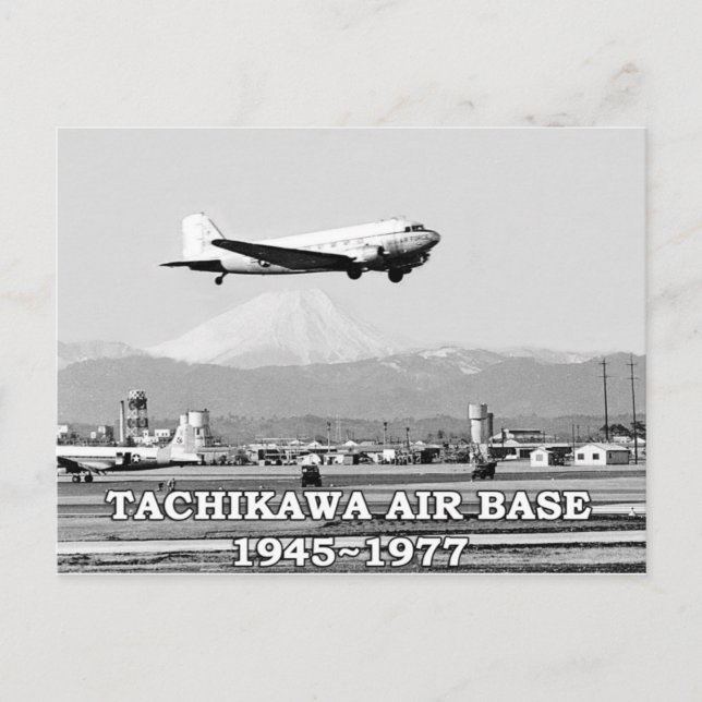 tachikawa air base japan 1945-1977 postcard (Front)