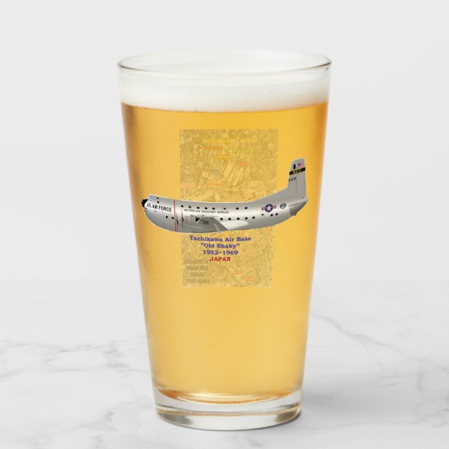 Tachikawa Air Base japan C-124 Glass (Front Filled)