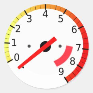 Tachometer Sticker