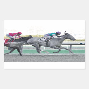 Tacitus Winning the Wood Memorial Stakes Sticker
