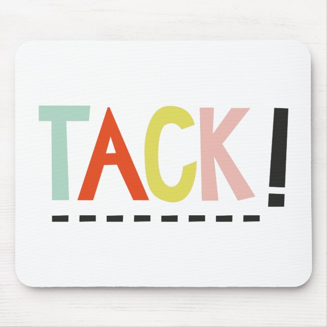 TACK! Colors Mouse Pad (Front)