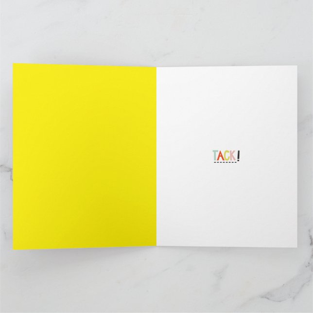 TACK! Colours Folded Greeting Card (Inside)