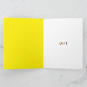 TACK! Colours Folded Greeting Card