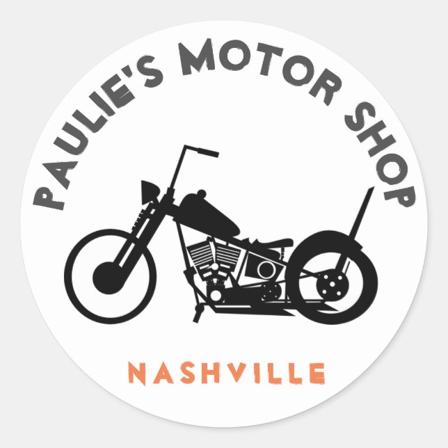 TACK IT ON YOUR HELMET CLASSIC ROUND STICKER (Front)