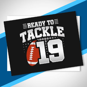 Tackle 19th Birthday 19 Years Couples Anniversary Postcard
