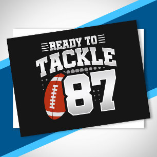 Tackle 87th Birthday 87 Years Couples Anniversary Postcard