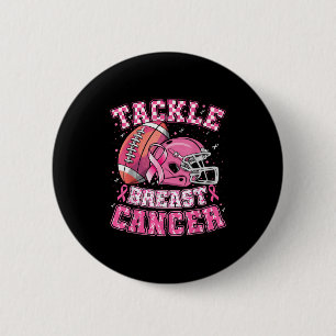 Tackle Breast Cancer Awareness American Football M 2 Inch Round Button
