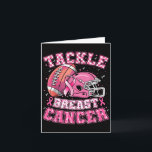 Tackle Breast Cancer Awareness American Football M Card<br><div class="desc">Tackle Breast Cancer Awareness American Football Men Women</div>