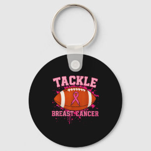 Tackle Breast Cancer Awareness American Football M Keychain