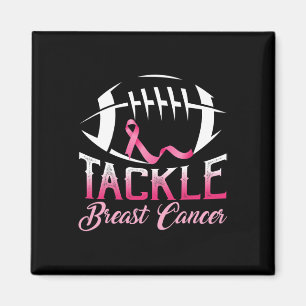 Tackle Breast Cancer Awareness American Football P Magnet
