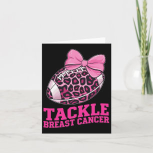Tackle Breast Cancer Awareness American Football W Card