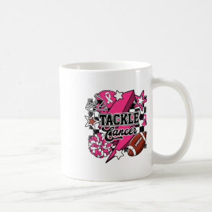 Tackle Breast Cancer Awareness American Footbyll P Coffee Mug