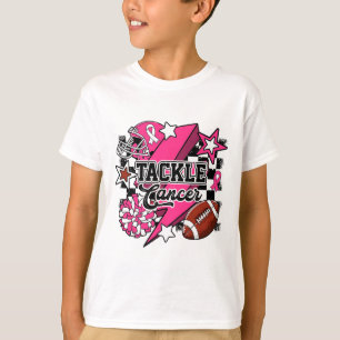 Tackle Breast Cancer Awareness American Footbyll P T-Shirt