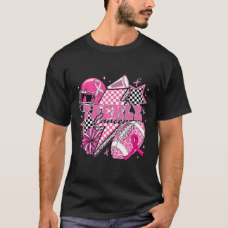 Tackle Breast Cancer Awareness Footll Pink Ribbon T-Shirt