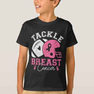 Tackle Breast Cancer Awareness Pink Ribbon America T-Shirt