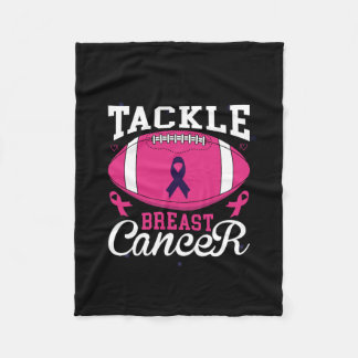 tackle breast cancer fleece blanket