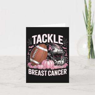 Tackle Breast Cancer Football Breast Cancer Awaren Card