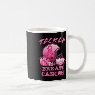 Tackle Breast Cancer Football Breast Cancer Awaren Coffee Mug