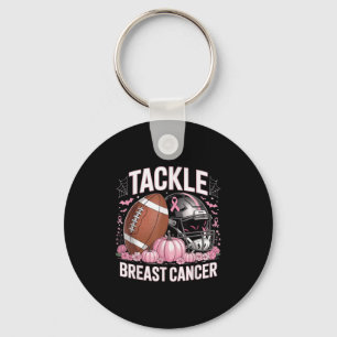 Tackle Breast Cancer Football Breast Cancer Awaren Keychain