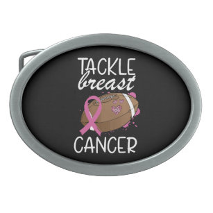 Tackle Cancer Breast Cancer Awareness Ribbon  Belt Buckle