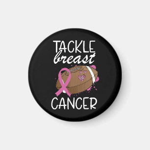 Tackle Cancer Breast Cancer Awareness Ribbon  Magnet
