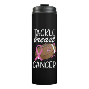 Tackle Cancer Breast Cancer Awareness Ribbon Thermal Tumbler