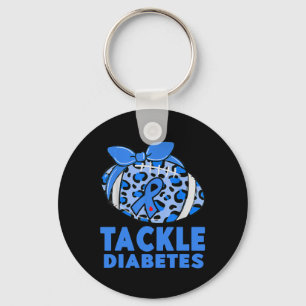 Tackle Diabetic Blue Diabetes Type 1 Awareness War Keychain