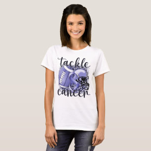 Tackle Esophageal Cancer Football Themed T-Shirt
